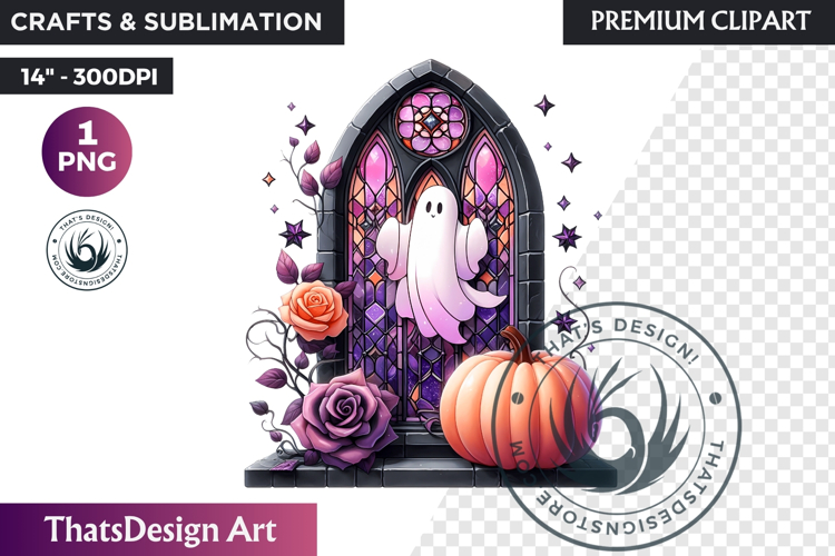 Pink Pastel Goth Halloween Ghost PNG, Cute Spooky Kawaii