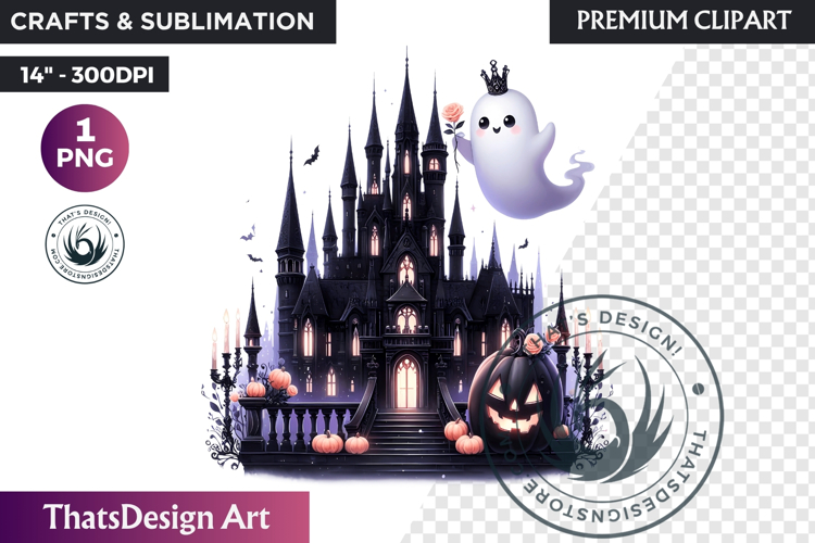 Pink Pastel Goth Halloween Ghost PNG, Cute Spooky Kawaii