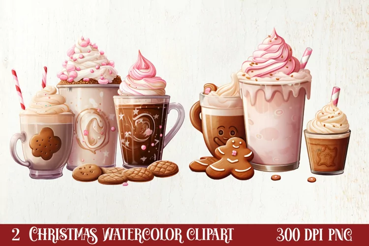 Pastel Gingerbread House Clipart Sublimation, Christmas PNG