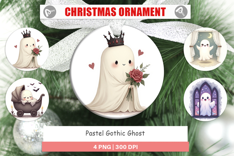 Ornament Pastel Gothic Ghost