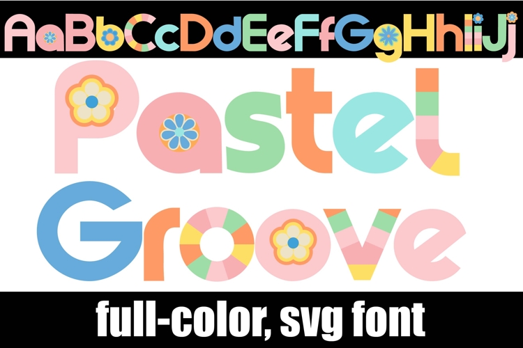 Pastel Groove Color Font