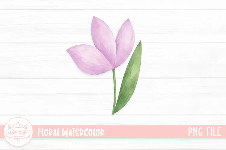 Botanical Watercolor Illustration, Floral Watercolor Design
