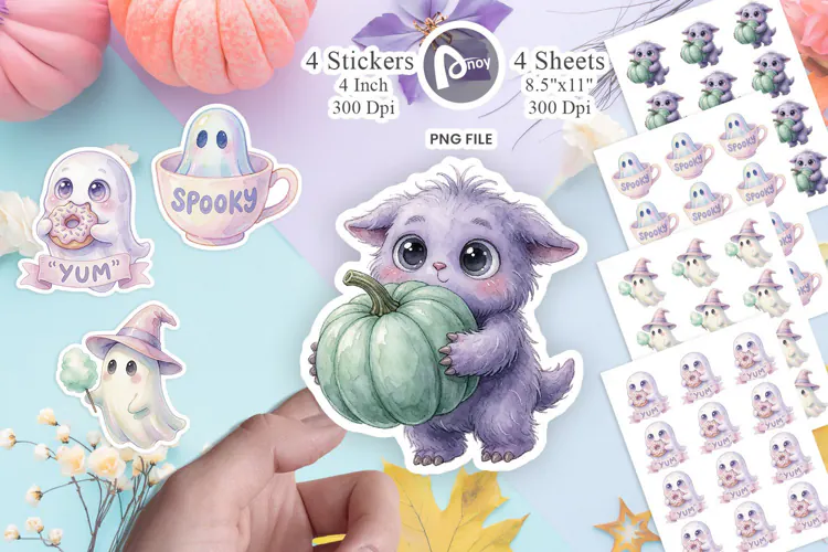 Midnight Muncher Treats Sticker