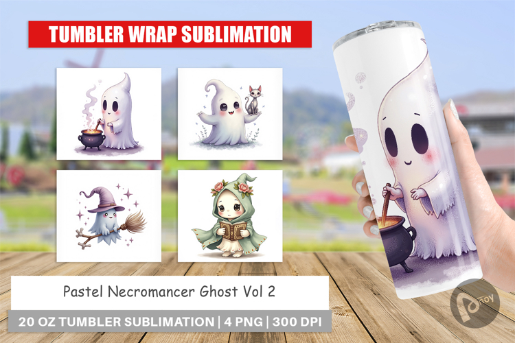 Tumbler Pastel Necromancer Ghost