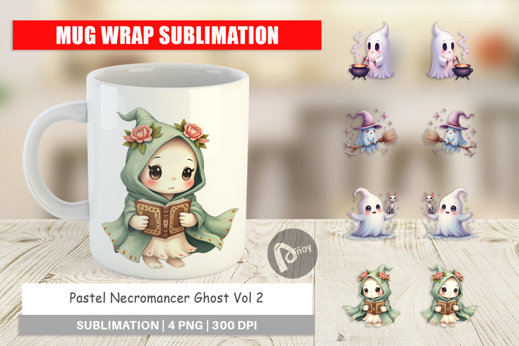 Mug Wrap Pastel Necromancer Ghost