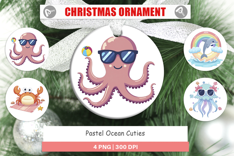 Ornament Pastel Ocean Cuties
