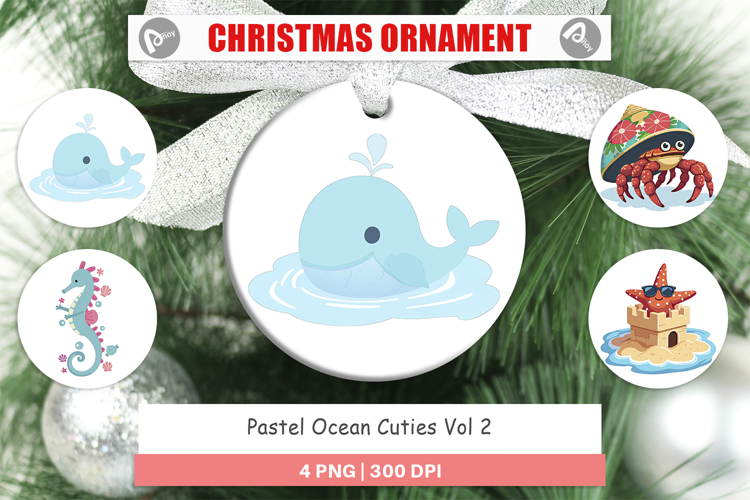 Ornament Pastel Ocean Cuties