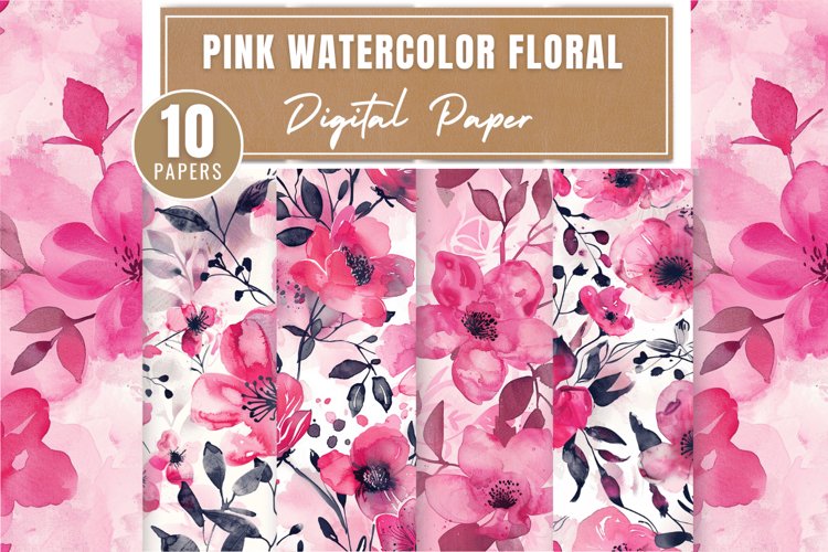 Pink Watercolor Backgrounds Image 14