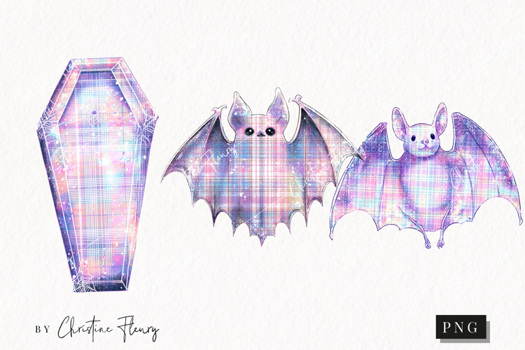 Pastel Plaid Halloween Clipart | Halloween PNG