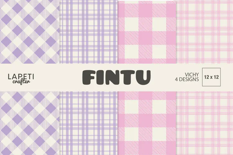 Pastel Plaid Digital Paper | Pink & Purple Patterns