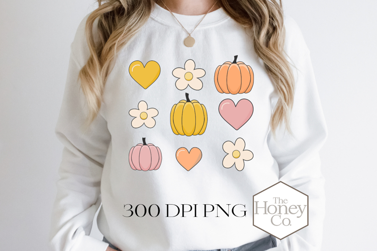 Pastel Pumpkin Sublimation | Cute Halloween Sublimation