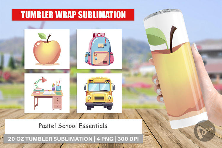 Tumbler Pastel School Essentials