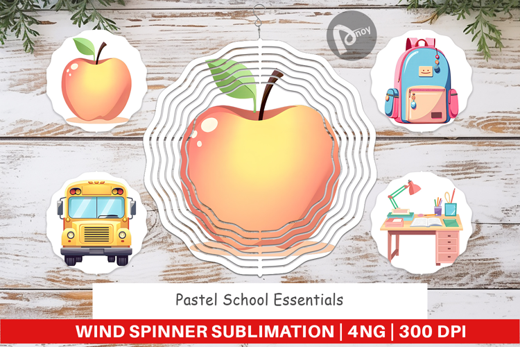 Wind Spinner Pastel School Essentials