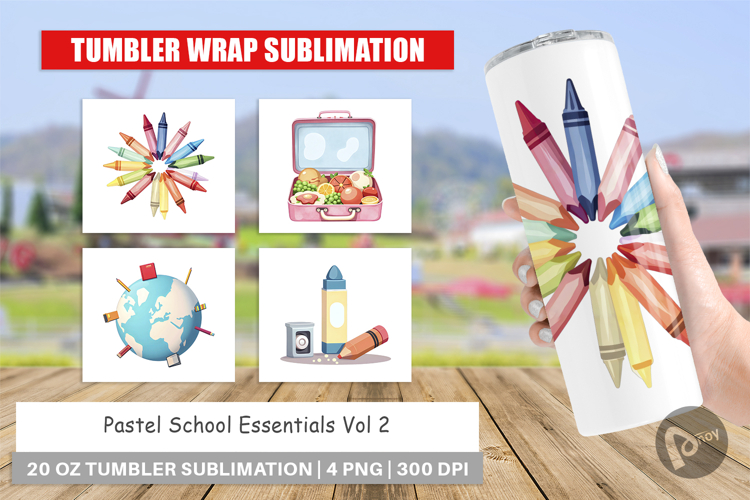 Tumbler Pastel School Essentials