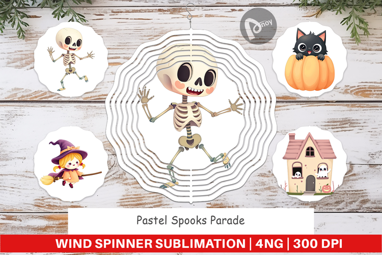 Wind Spinner Pastel Spook Parade
