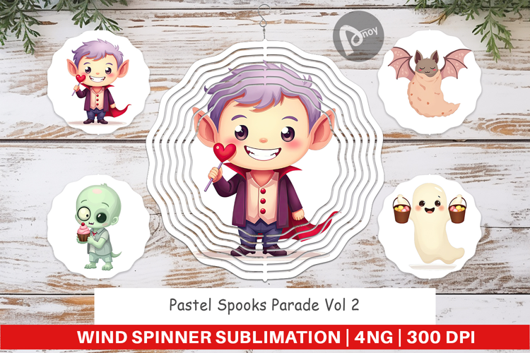 Wind Spinner Pastel Spook Parade