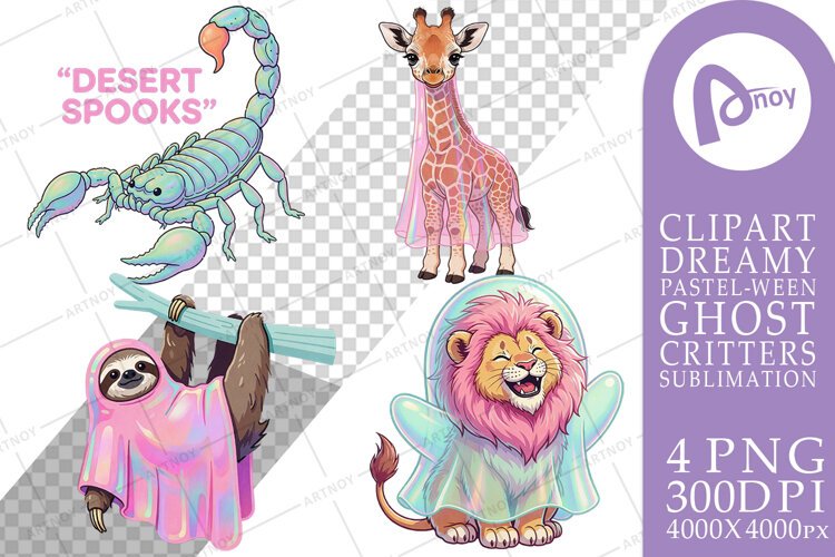 Spooky Safari Desert Pals Sublimation example image 1