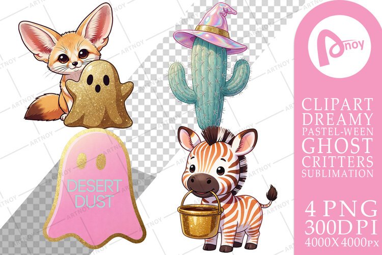 Spooky Safari Desert Pals Sublimation example image 1