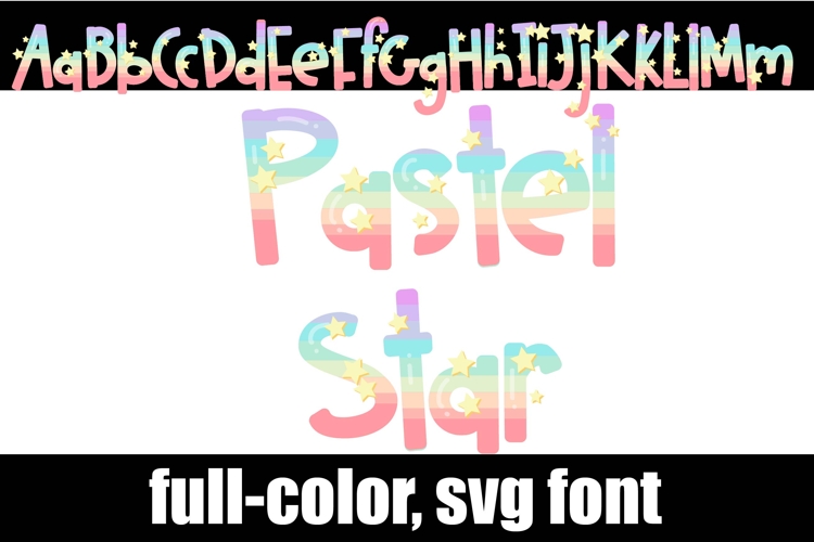 Pastel Star Color Font