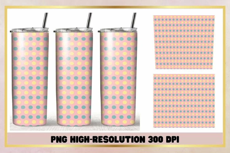 Pastel sweet 20oz Skinny Tumbler Sublimation Wrap