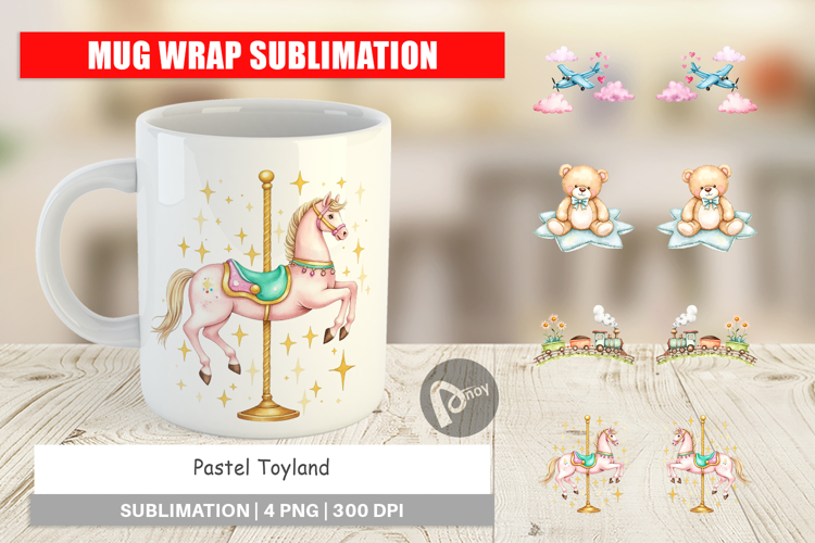 Mug Wrap Pastel Toyland