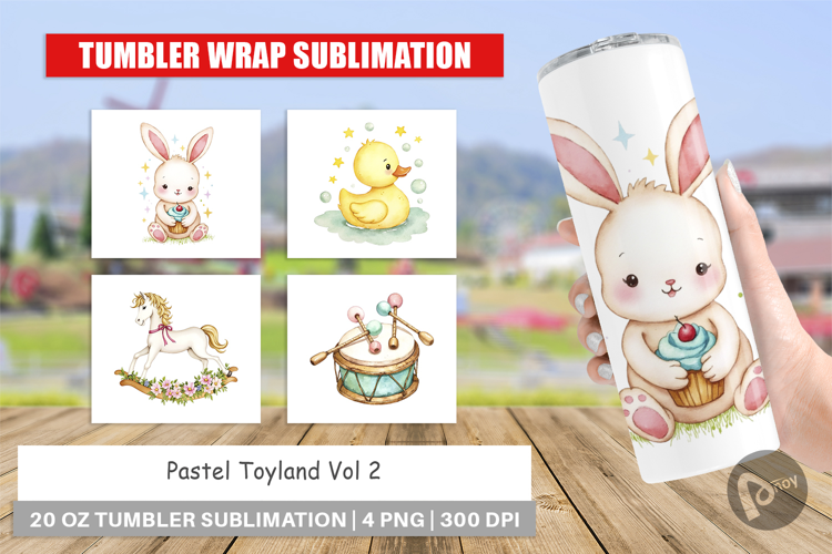 Tumbler Pastel Toyland