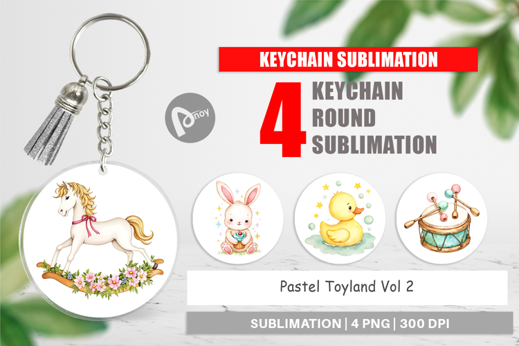Keychain Pastel Toyland