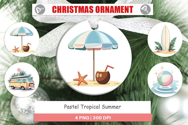 Ornament Pastel Tropical Summer example image 1