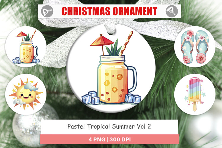 Ornament Pastel Tropical Summer example image 1