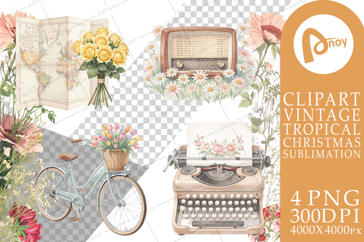 Pastel Vintage Travel Gear Sublimation