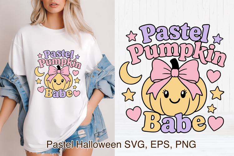 Pastel Halloween Pumpkin SVG Design | Halloween SVG