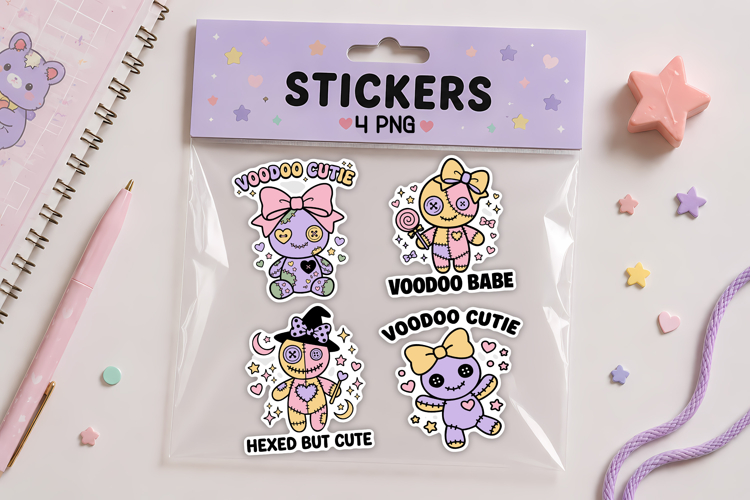 Pastel Halloween stickers | Printable Halloween sticker
