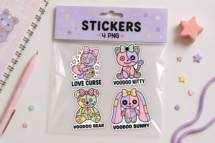 Cute Pastel Halloween Stickers | Printable Halloween Sticker