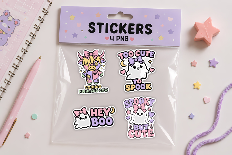 Spooky Cute Halloween Stickers | Printable Halloween Sticker