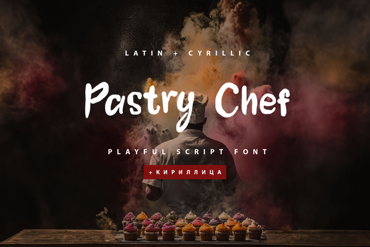 Pastry Chef Cyrillic script font