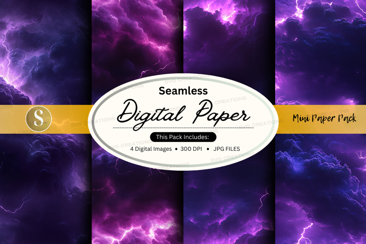 Seamless digital paper mockup pack