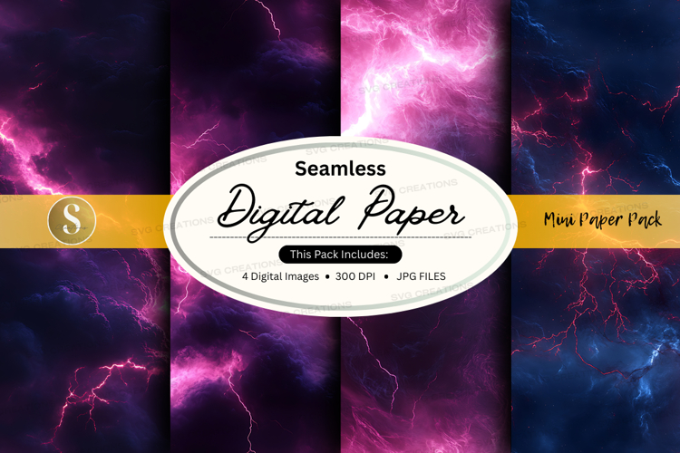 Seamless digital paper mockup pack