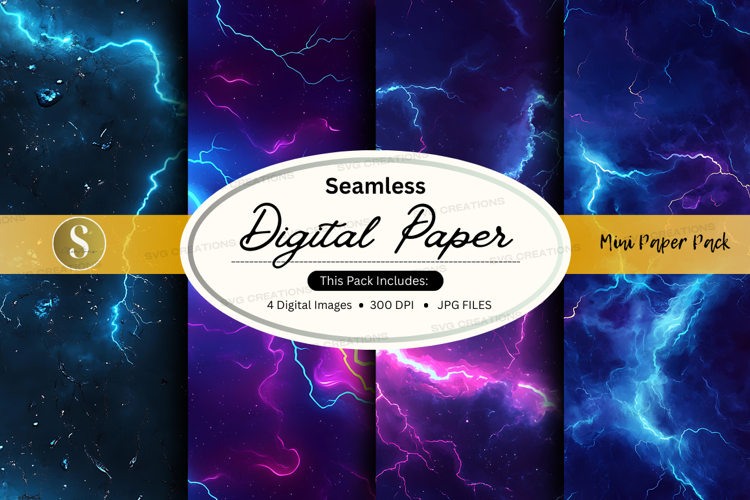 Seamless digital paper - stormy sky backgrounds