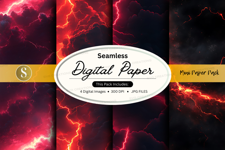 Seamless digital paper mockup pack