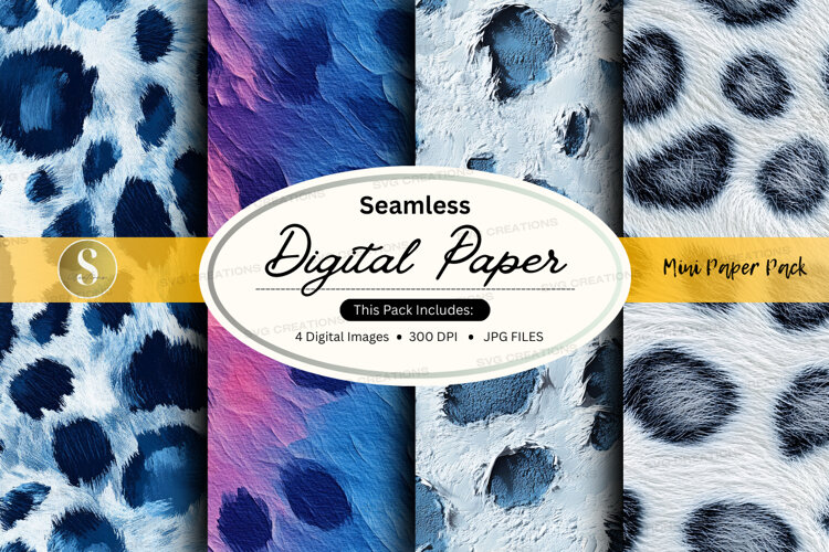 Seamless digital paper - leopard print pattern (6573292)
