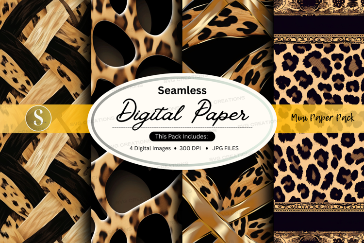 Seamless digital paper - animal print pattern