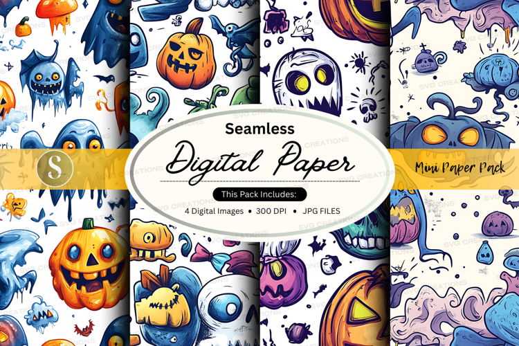 Halloween Seamless Pattern Image 21