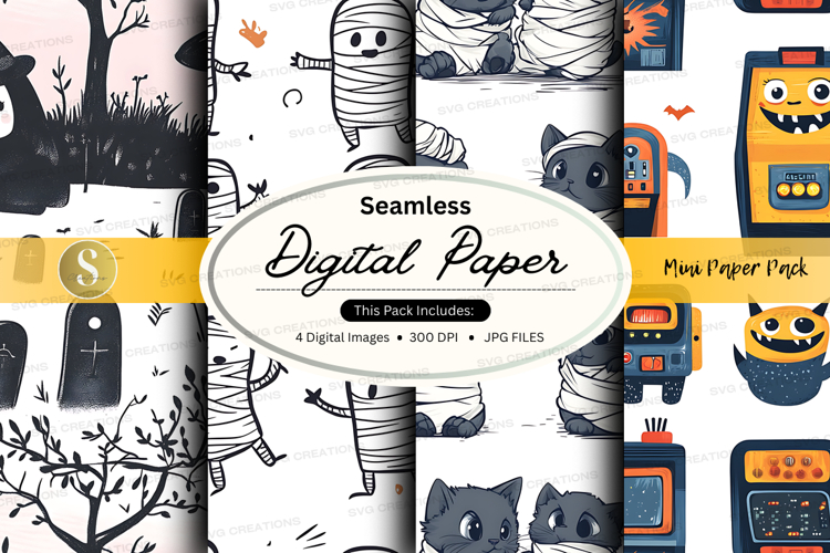 Halloween Seamless Pattern Image 13