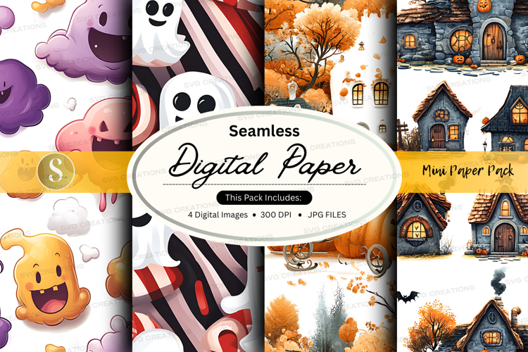 Halloween Seamless Pattern Image 17