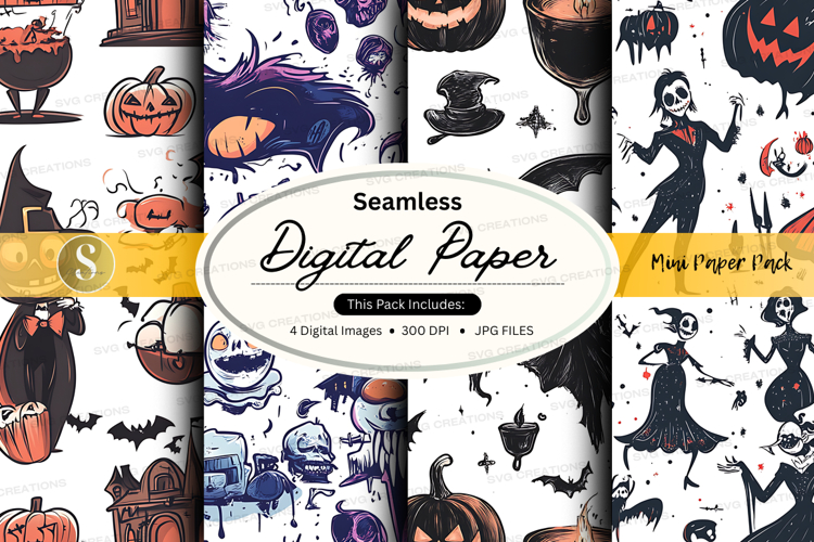Halloween Seamless Pattern Image 23