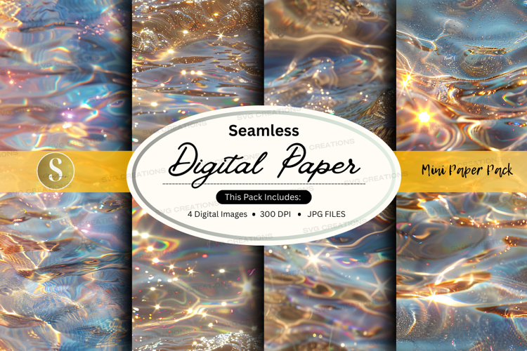 Seamless digital paper - water reflection pattern