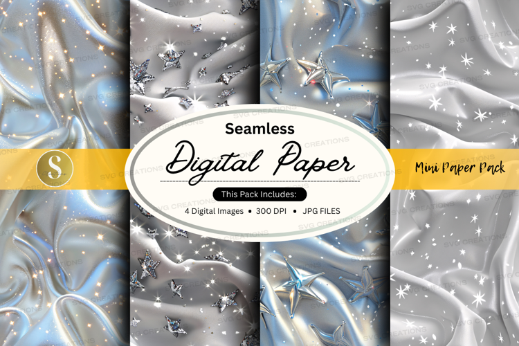 Seamless digital paper with sparkles