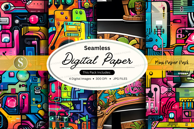 Seamless digital paper - mini paper pack