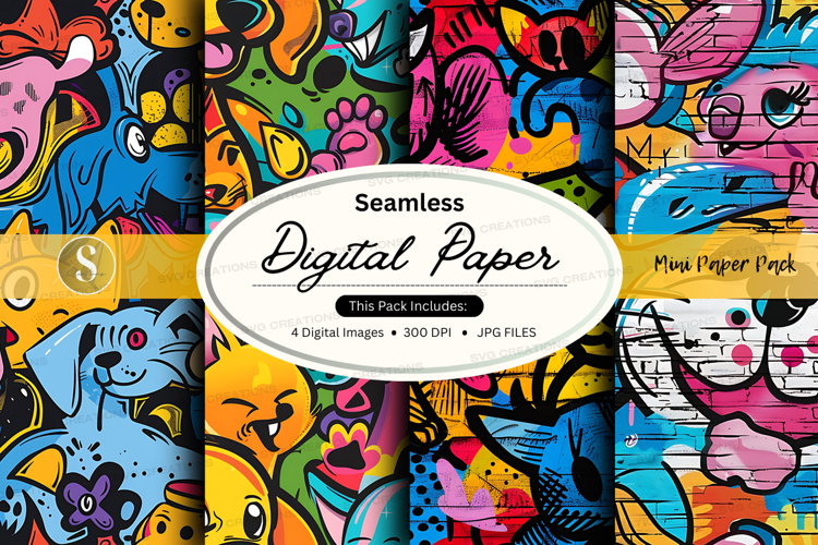 Seamless nautical digital paper pack