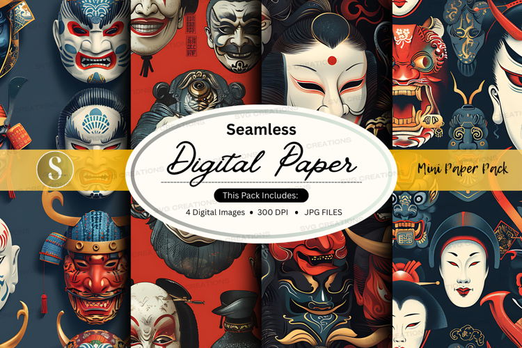 Seamless digital paper with mask pattern